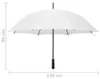 vidaXL Regenschirm Weiß 130 cm Produktbild-Vorschau 5