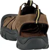 A rear view of a brown sandal. Produktbild-Vorschau