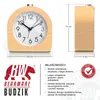 BEARWARE budzik analogowy bez tykania - półokrągły - jasne Podgląd zdjęcia produktu 2