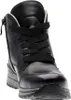A black leather boot with laces and a zipper. Anteprima dell’immagine prodotto