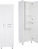 Biały Słupek łazienkowy na mop 55x35x180 Regulowane nogi Podgląd zdjęcia produktu 1