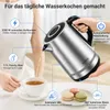 YASHE Wasserkocher Edelstahl 1,7L 2200W Mit Kalkfilter Produktbild-Vorschau 2