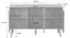 sweeek - Sideboard 3 Türen und 3 Einlegeböden, 120 cm - Produktbild-Vorschau 5