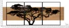 Wandpaneel, 3-delig, ijzer en MDF, 204x80x2 cm, zwart, Productafbeelding-voorbeeld 6