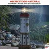 Solar-Leuchtturm Lindau, handbemalt, 84 cm, für Außenbereiche Produktbild-Vorschau