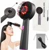 Elektrische Kopfhaut-Haarmassagebürste mit Rotlichttherapie Produktbild-Vorschau 2