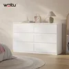 WOLTU Kommode weiß, mit 6 Schubladen, Moderner Produktbild-Vorschau 2