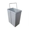 A light gray trash can with a silver handle is shown against a white background. Produktbild-Vorschau