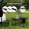 Outsunny Campingtisch Klapptisch mit Aufrollbare Produktbild-Vorschau 5
