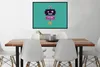 MuchoWow® Gerahmtes Poster Roboter - Rad - Lila - Grün - Produktbild-Vorschau 2