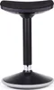 Sgabello Wiltec sit & stand nero, sgabello girevole Anteprima dell’immagine prodotto 1