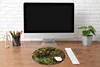 MuchoWow® Mauspad Mousepad Orange - Baum - Frucht 50x50 cm Produktbild-Vorschau 4