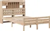 Massivholzbett mit Regal ohne Matratze 135x190 cm Kiefer Produktbild-Vorschau 3
