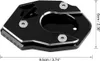 Coussin Extension Béquille Latérale Béquille Cnc Moto Noir Voir les images du produit 2