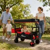 SAMAX Faltbarer Bollerwagen Offroad mit Dach - Schwarz / Produktbild-Vorschau 8