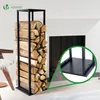 VOUNOT® Métal Étagère à bois de cheminée 33 x 33 x 112 cm, Voir les images du produit 4