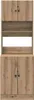 vidaXL Credenza da cucina con ripiano, 2 pezzi, rovere Anteprima dell’immagine prodotto 6