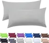 set di 2 copricuscini 100% cotone 40x60 cm grigio argento Anteprima dell’immagine prodotto 8