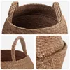 Kvetináč s uchami Prírodná Ø 45 x 36 cm 100% Morská tráva Náhľad obrázku produktu 3