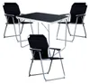4-tlg. Camping Set Gartenmöbel Campingtisch 3 x Klappstuhl Produktbild-Vorschau 1