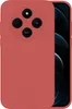 A red phone case is shown with a partial view of a phone screen on the right. Produktbild-Vorschau