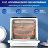 AIRMSEN Mini Geschirrspüler 5L,Tischgeschirrspüler 45cm, Produktbild-Vorschau 9