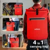 Wiltec Gepäckträgertasche rot, Fahrradtasche Rucksack 20 l Produktbild-Vorschau 6