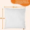 Kinderwagenkissen 80 x 80 cm, Füllung aus Daunen und Produktbild-Vorschau 2