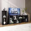 A modern living room setup featuring a TV stand and shelving unit. Náhled obrázku produktu