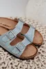 Stoffslipper auf Korksohle mit Schnallen Minze Atera 39 Produktbild-Vorschau 9
