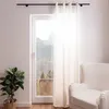 Ösengardine blickdicht uni Velours cremeweiß 145x245cm Produktbild-Vorschau 3