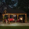 Sunjoy Zedernholz Altán / Pavillon 4x5 REBRA - 404cm x Náhled obrázku produktu 3