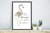 MuchoWow® MuchoWow® Gerahmtes Poster Flamingo - Federn - Produktbild-Vorschau 4