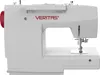 A white Veritas sewing machine with red accents, shown from a side view against a white background. Produktbild-Vorschau