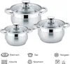 Kochtopfset 6-teilig Edelstahl  Induktion  Töpfe mit Produktbild-Vorschau 7