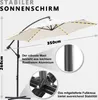 SWANEW Sonnenschirm mit LED Beleuchtung Ampelschirm 350cm- Produktbild-Vorschau 4