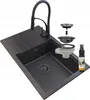 Granitan | Granitspüle LOUIS - 800 x 500 mm - Schwarz m. Produktbild-Vorschau 1