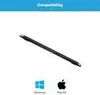 A digital drawing tablet is shown against a white background, with compatibility icons for Windows and macOS below. Produktbild-Vorschau