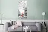 MuchoWow® Poster Malerei - Architektur - Baum - Rot 60x120 Produktbild-Vorschau 5