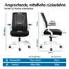 ALFORDSON Bürodrehstuhl, Ergonomischer Mittelhoher Produktbild-Vorschau 2