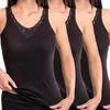 HERMKO 1440 3er Pack Damen Unterhemd mit Spitze - 100% Produktbild-Vorschau 1