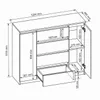 BEAUTYSOFA | Kommode LEMON 120 cm Weiß, Sideboard mit 4 Produktbild-Vorschau 6