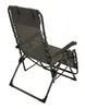 A dark gray recliner chair with a black metal frame, shown from a rear-diagonal angle against a white background. Produktbild-Vorschau