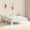 Bettrahmen mit Kopfteil Weiß 160 x 200 cm Massives Produktbild-Vorschau 3