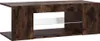 vidaXL TV skrinka s LED osvetlením Smoked Oak 90x39x30 cm Náhľad obrázku produktu 3