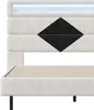 Fortuna Lai Polsterbett 140x190 cm, Schwebebett mit LED, Produktbild-Vorschau 9