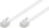 Telefonkabel (Modularkabel), weiß Kupferkaschierter Produktbild-Vorschau 1