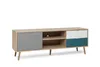 TV-Board Cuba Lowboard Unterschrank Sonoma Eiche weiß grau Produktbild-Vorschau 5