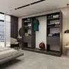 240 cm Kleiderschrank Erika mit Lamellen und Spiegel Produktbild-Vorschau 4