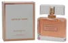 Eleganter Flakon von Dahlia Divin Givenchy mit goldener Flüssigkeit, klarer Verschlusskappe und beiger Box mit roségoldenem Rahmen. Produktbild-Vorschau